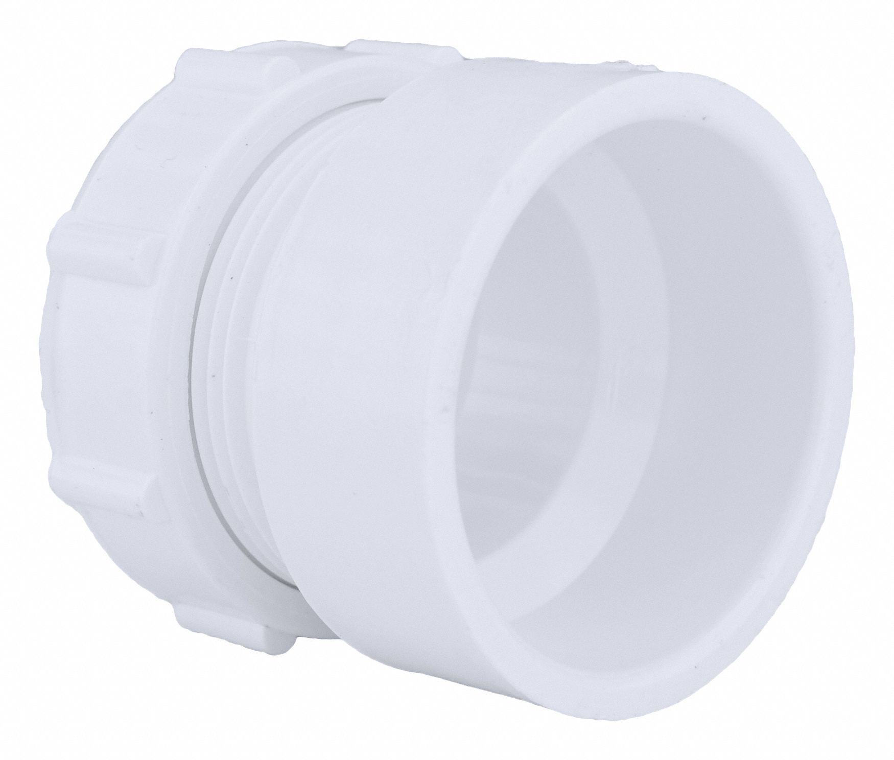 GRAINGER APPROVED PVC Female Trap Adapter with Nut and Washer, Hub x
