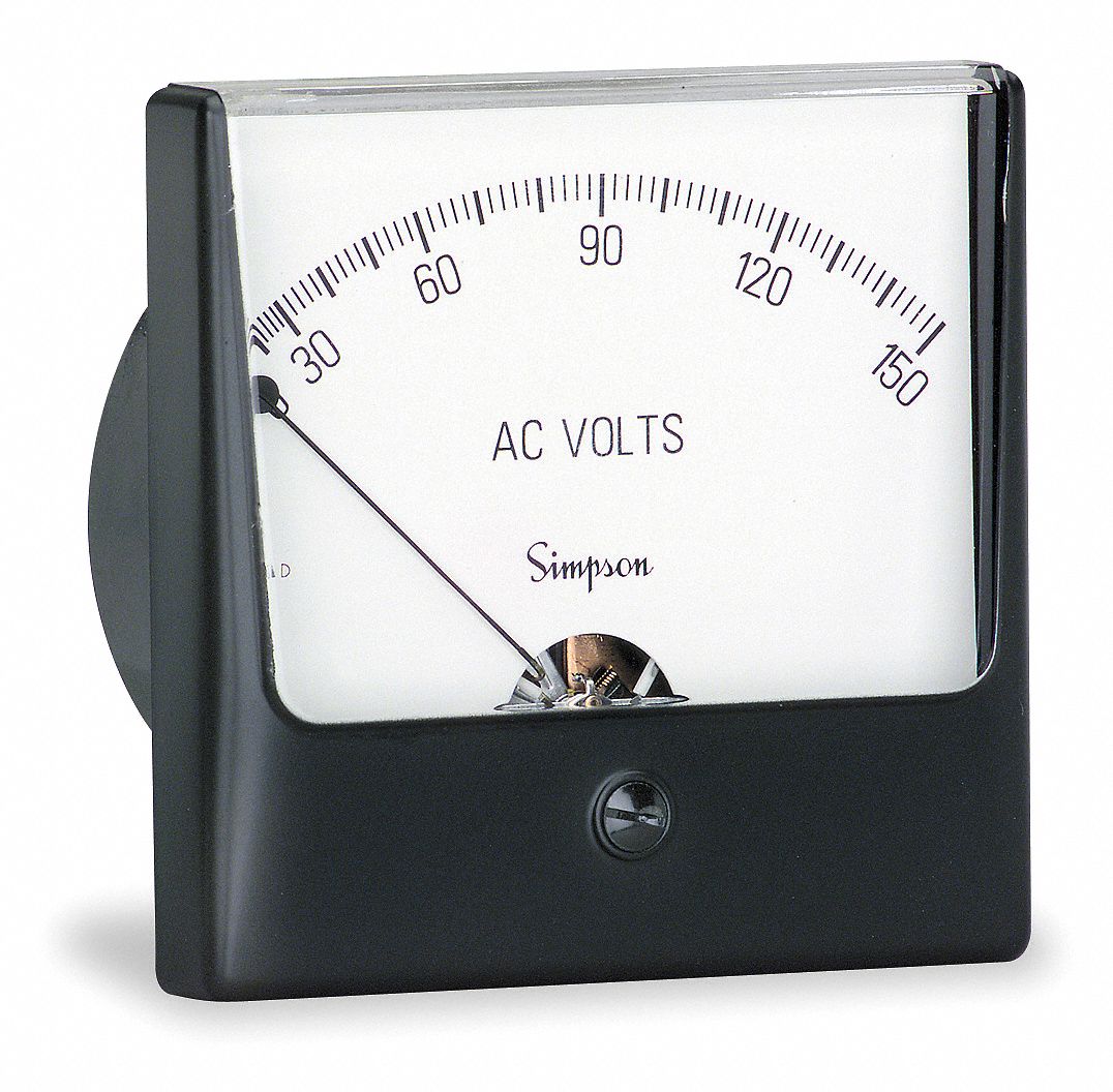 Analog Panel Meter Ac Voltage Ac V Grainger