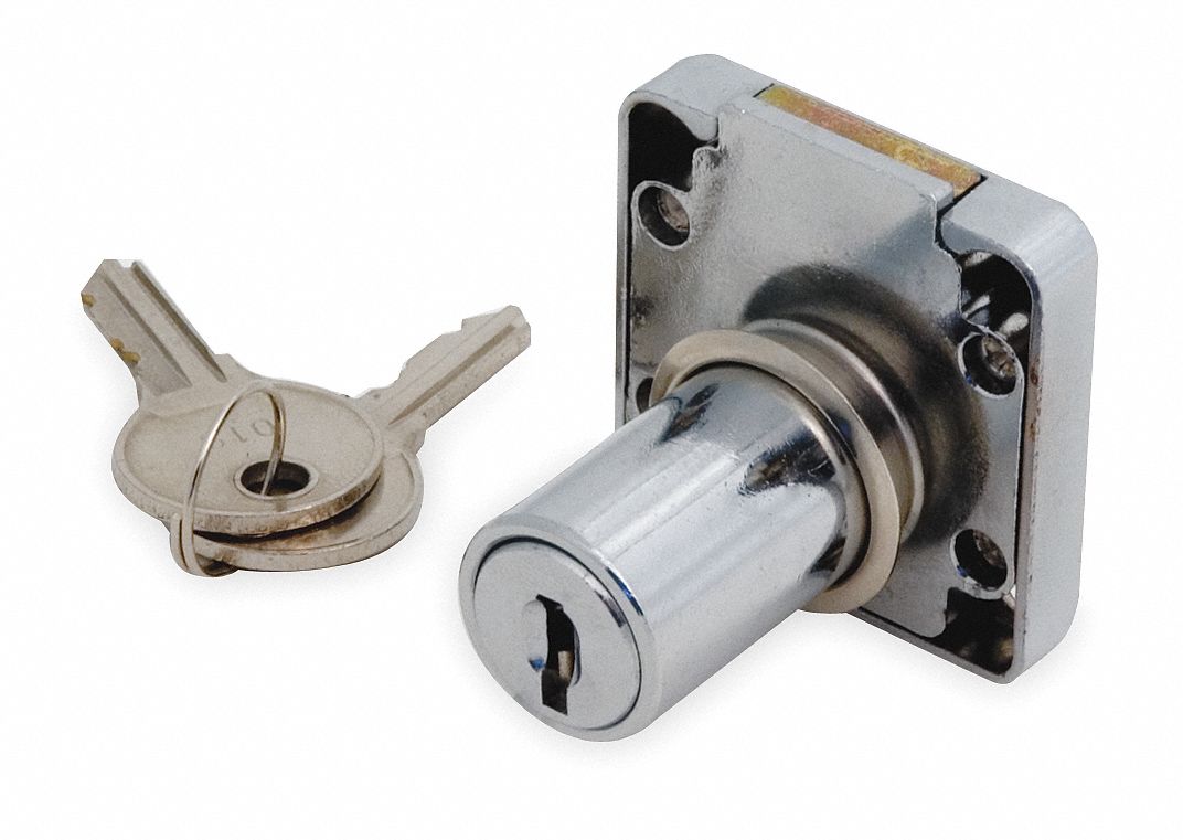 GRAINGER APPROVED and Drawer Dead Bolt Locks, Keyed Alike, For