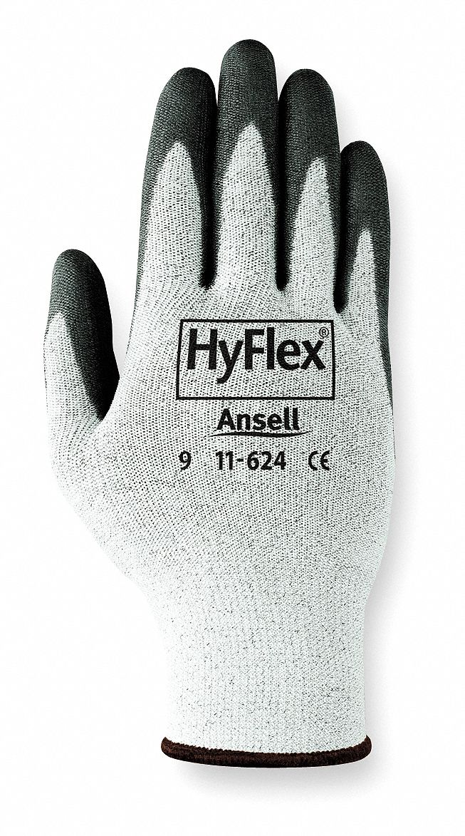 Cut Resistant Gloves,Gray/Black,3XL,PR