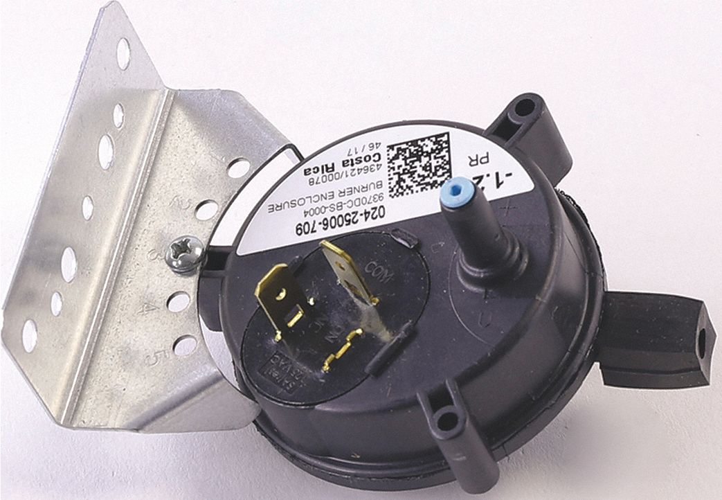 YORK Pressure Switch, 1.20" WC SPST, Fits Brand York, For Use With Mfr