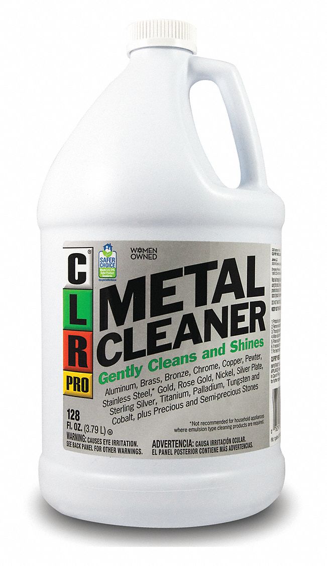 CLR Metal Cleaner, 1 gal, Jug, Unscented Fragrance, Liquid, Ready to