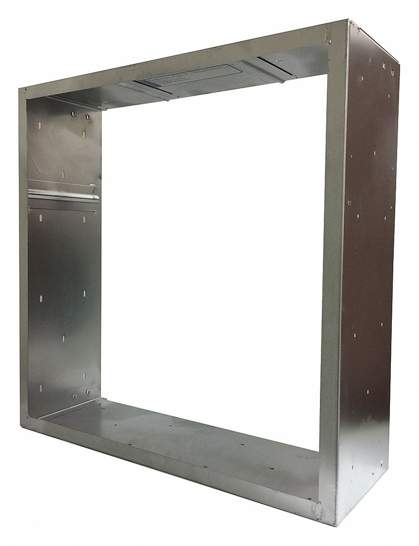 AIR HANDLER HEPA Air Filter Holding Frame, 25x25x3, Stainless Steel