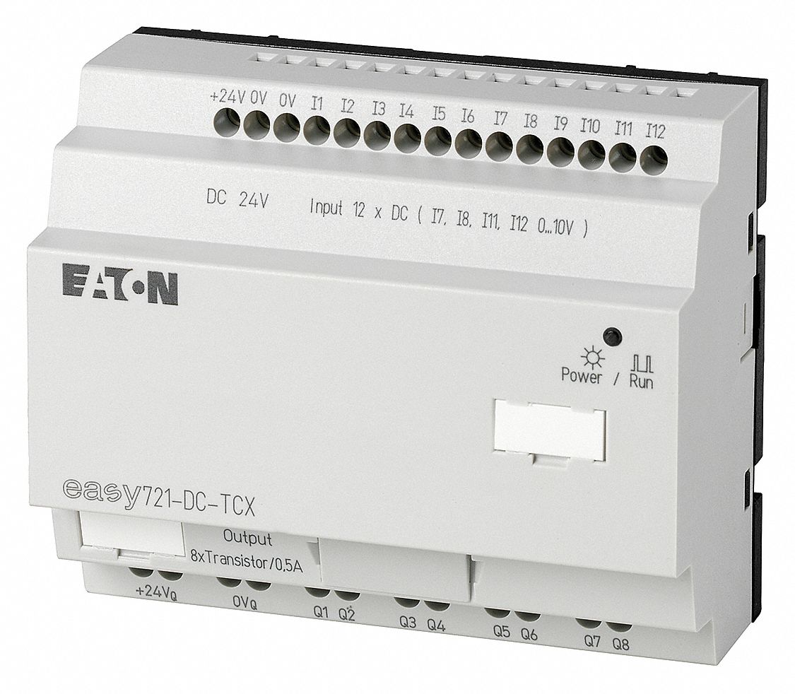 EATON Programmable Relay, 24V DC Input Voltage, 8.0 A Amps, Relay