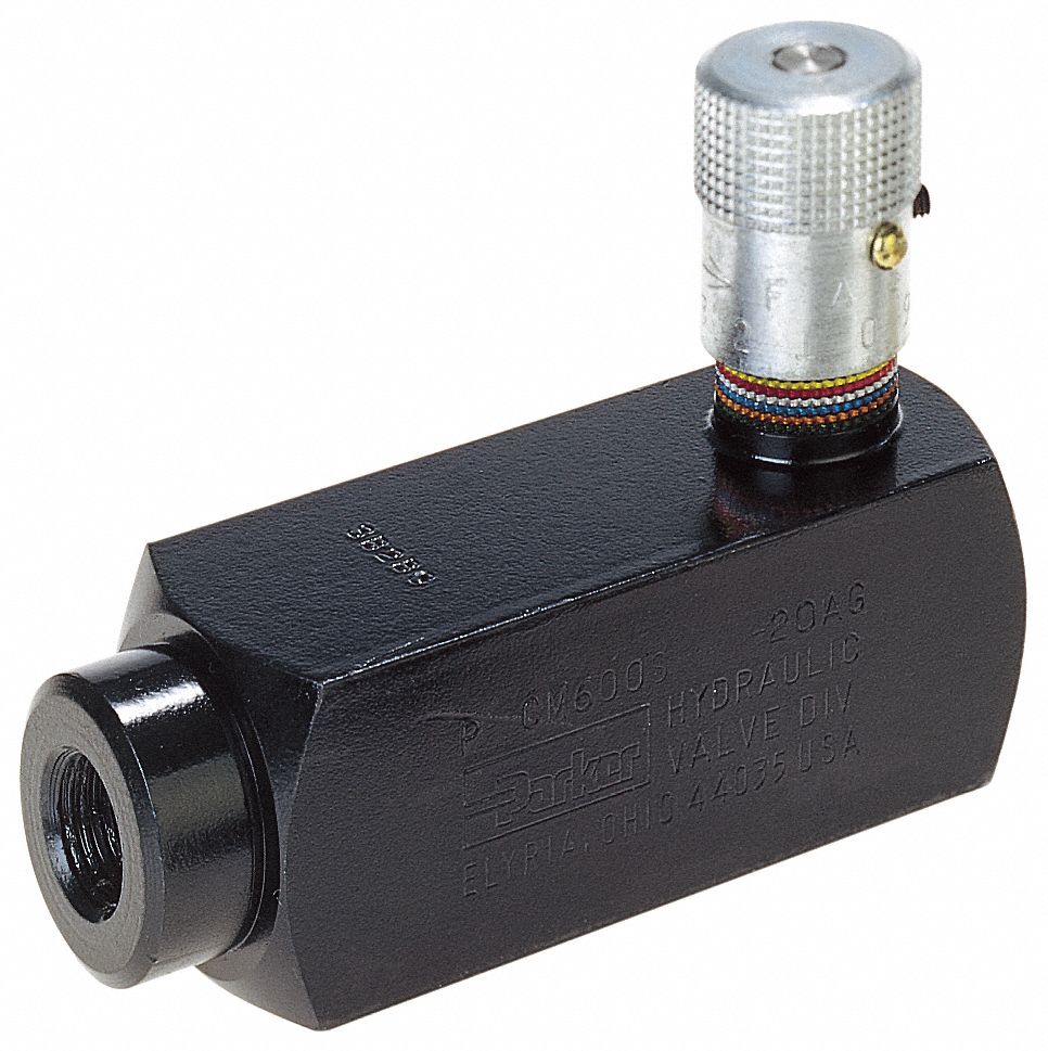 Parker CV-370-MPMF-5 Hydraulic Check Valve – 3/8" Steel, 3000 PSI, Spring Type