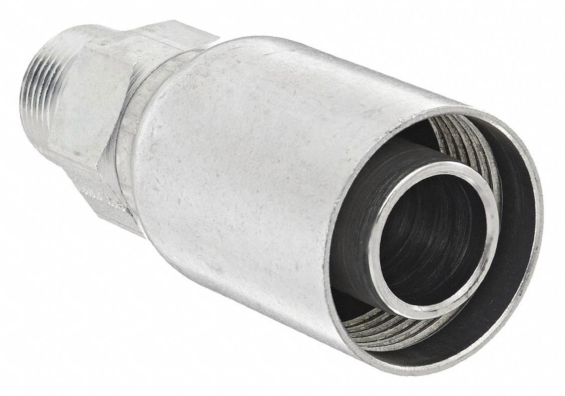 EATON WEATHERHEAD Crimp Fitting, 3/4" I.D., 3/4", M, NPTF 20KF17