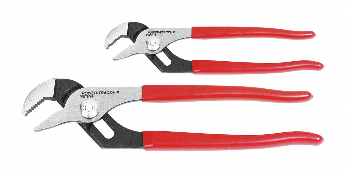 PROTO Pliers Set, 2 pcs., Plastisol Grips 20PG80J261SGS Grainger