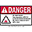 Arc Flash Protection Label,4inHx6inW,PK5