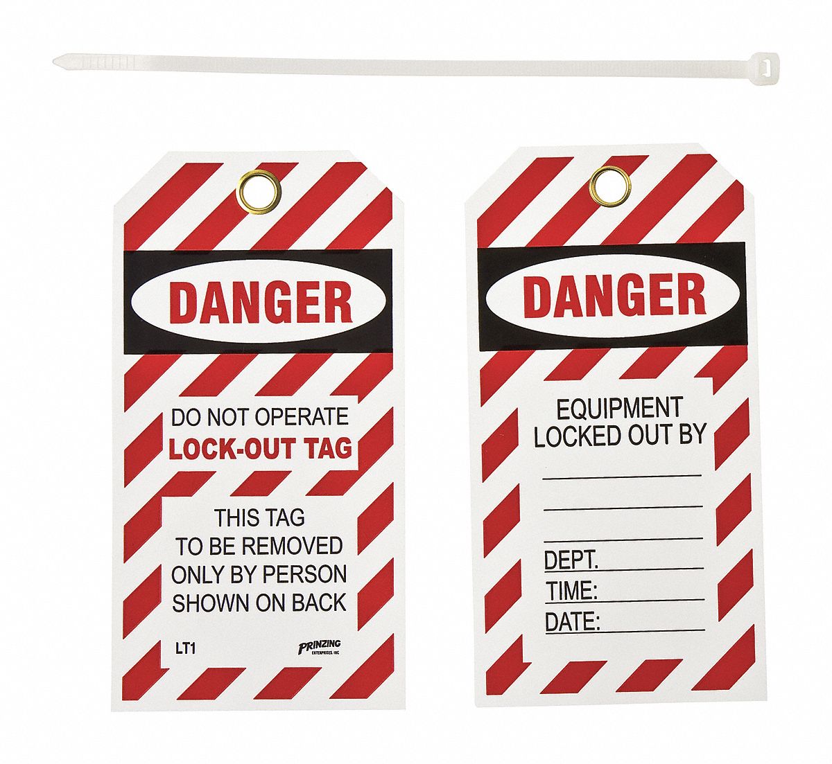 VinylDanger Do Not Operate Lock-Out Tag, Danger Tag 5-1/2