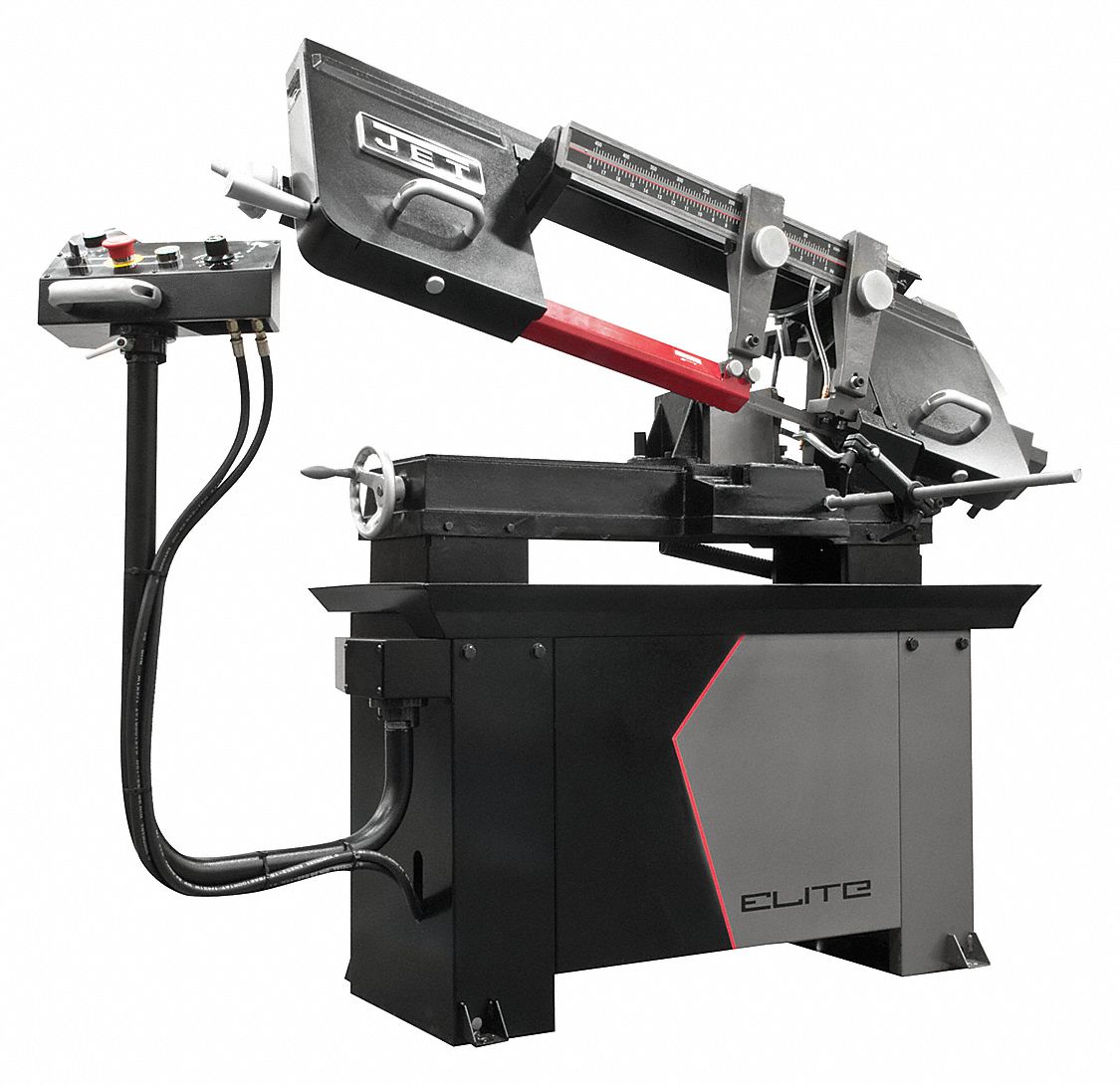 JET ELITE 11/2 HP Horizontal Band Saw, Voltage 115/230, Max. Blade