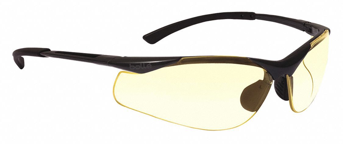 Safety Glasses,Ylw,Antfg,Scrtch-Rsstnt