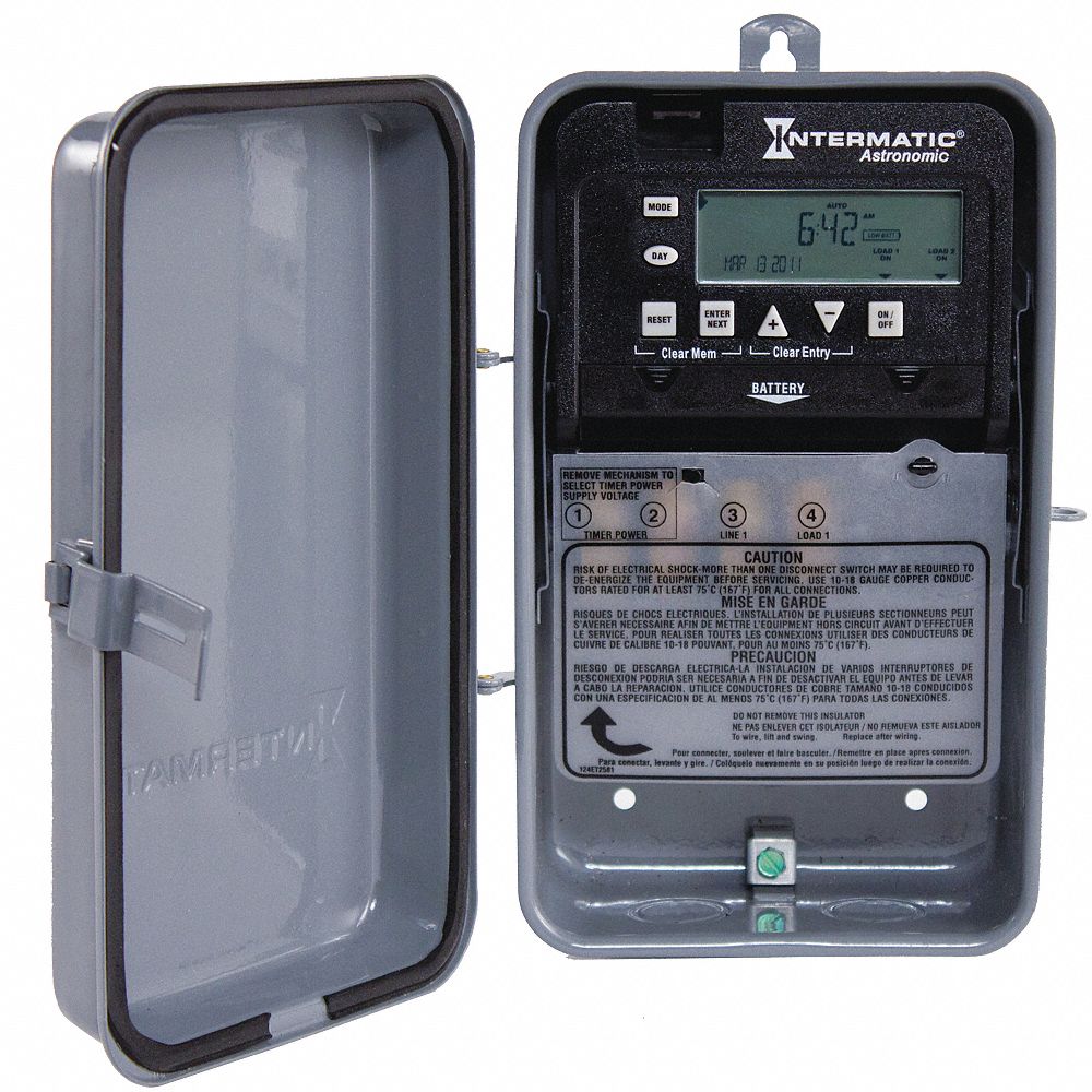 INTERMATIC Electronic Timer, Astro 7 Days, Number of Channels 1, SPST