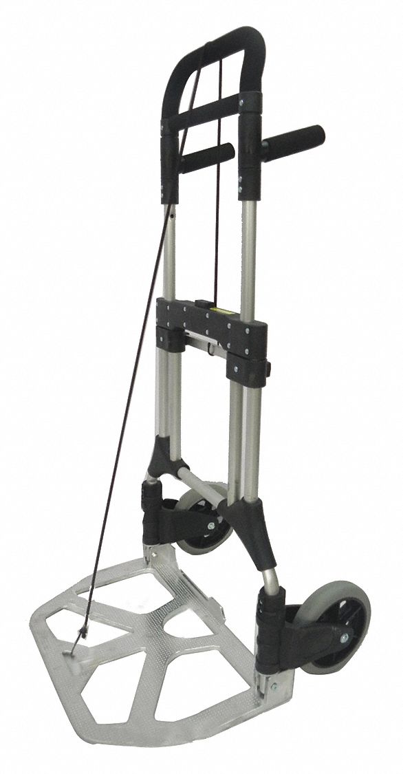 GRAINGER APPROVED Folding Hand Truck, Telescoping, 400 lb, Overall