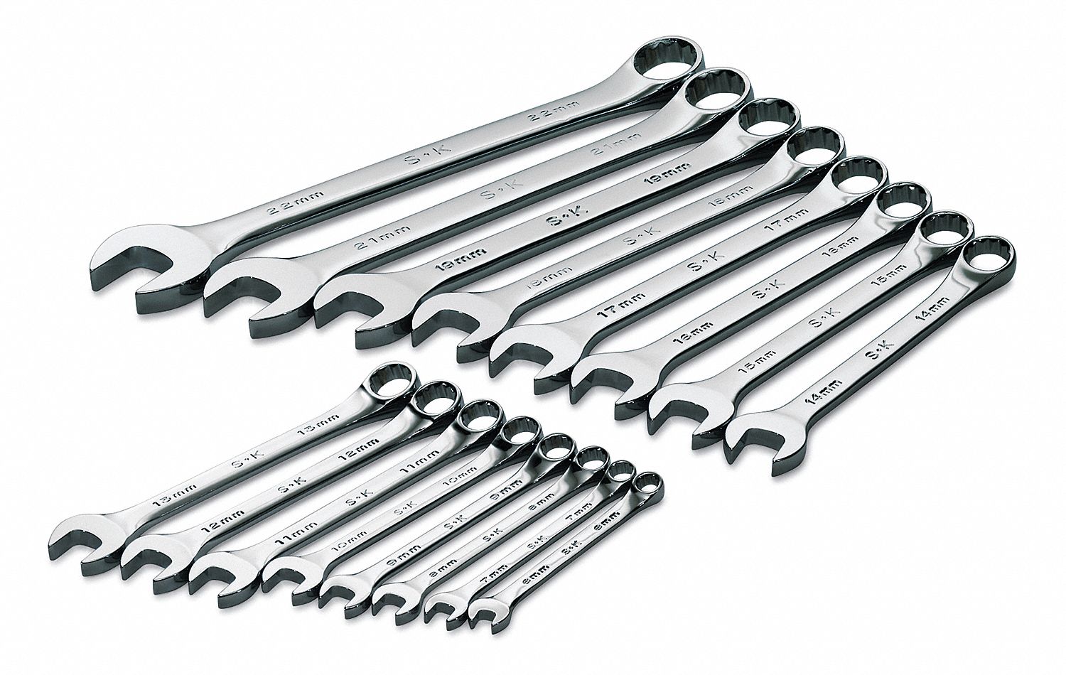 Sk Professional Tools Combination Wrench Set Alloy Steel Chrome