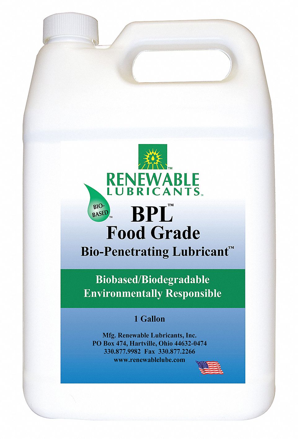 RENEWABLE LUBRICANTS Lubricant, 0° to 280°F, Vegetable Oil