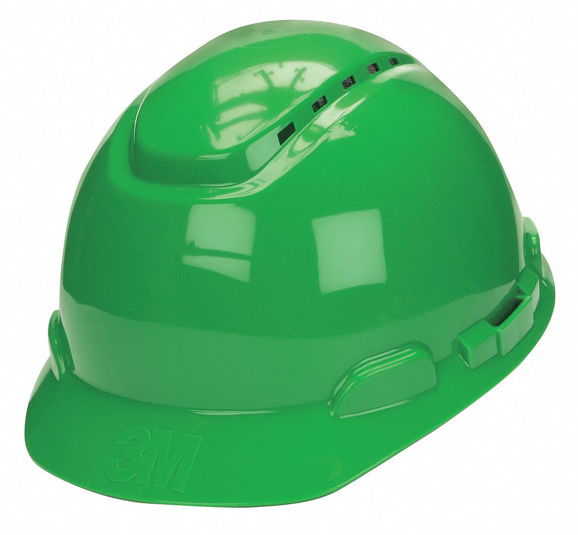 3M Front Brim, Hard Hat, Type 1, Class C ANSI Classification, H700, Ratchet (4Point) 21E384