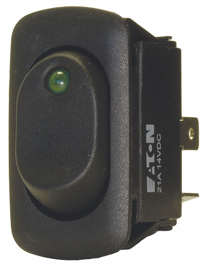 EATON Rocker Switch, Contact Form SPST, Number of Connections 3