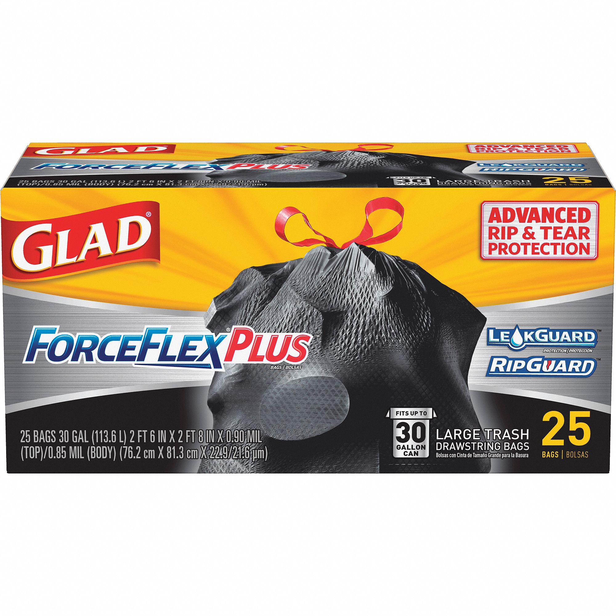 glad-trash-bag-30-gal-lldpe-coreless-roll-black-pk-25-21gp17