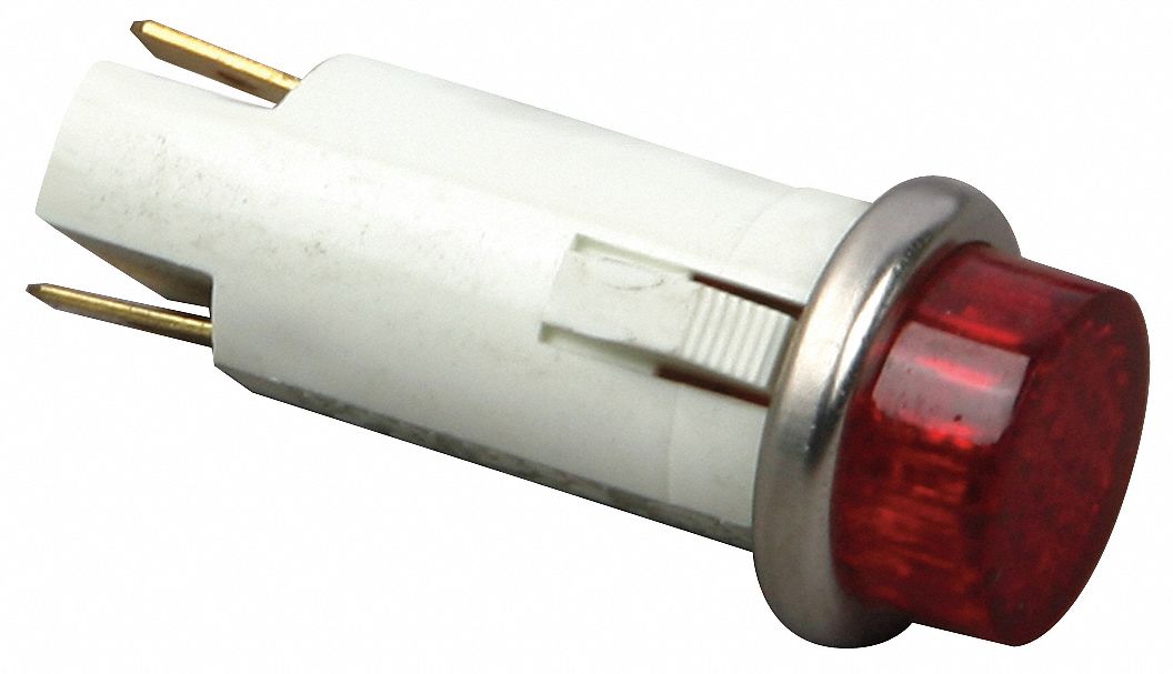 Light, Indicator 125V Red, Round