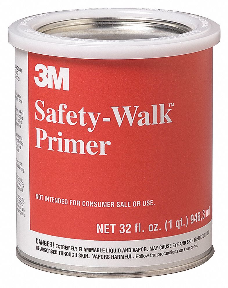 3M Primer, For Use on Adhesive Type AntiSlip Tapes, Can, 1 qt
