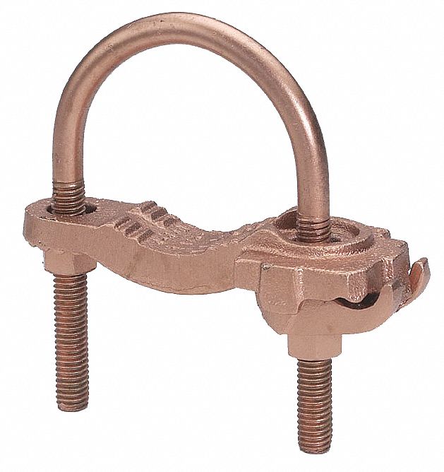 BURNDY Mechanical Copper Alloy Grounding Connector, Number of Wires 1