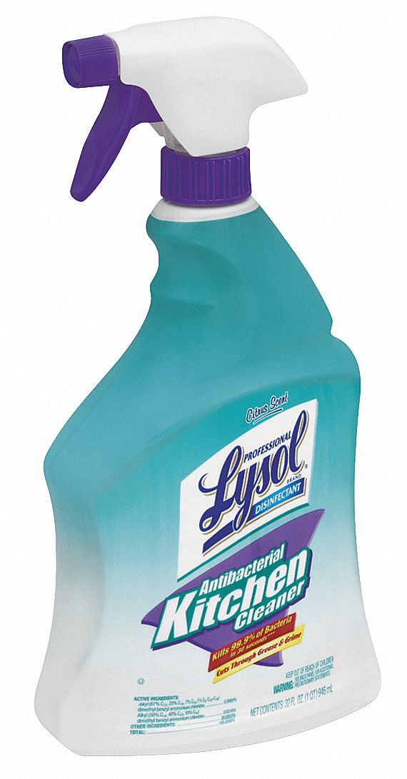 LYSOL Kitchen Cleaner, 32 oz, PK 12 22C524REC 74411 Grainger
