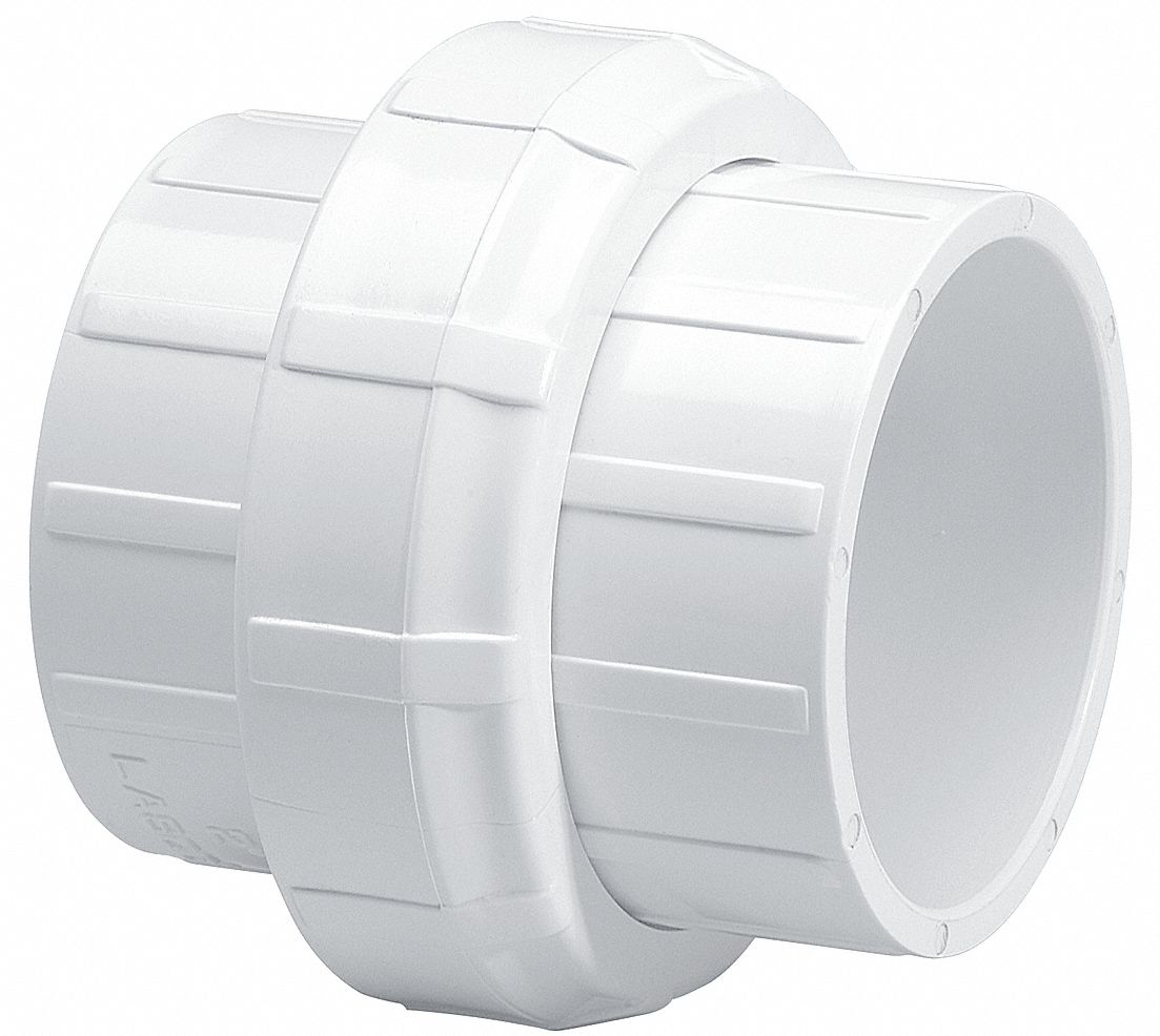 LASCO PVC Union, Socket x Socket, 11/4" Pipe Size Pipe Fitting