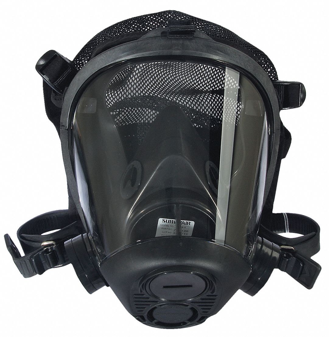 HONEYWELL NORTH Tactical Gas Mask, S, Facepiece Material Silicone