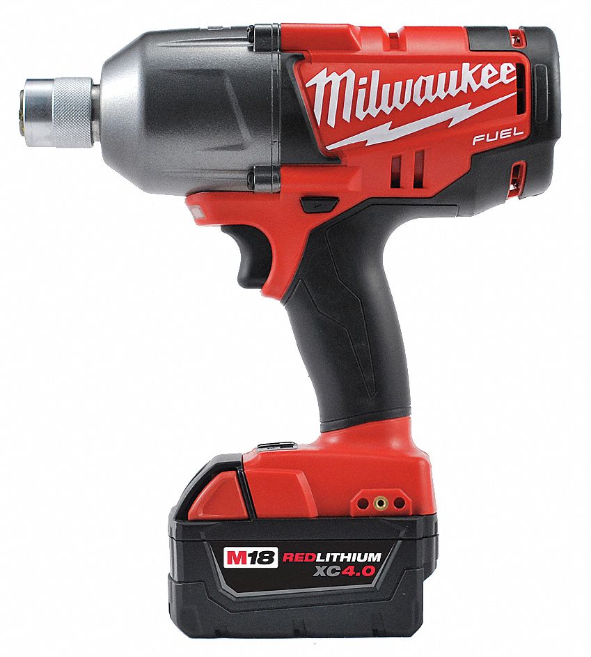 MILWAUKEE 7/16" Cordless Impact Driver Kit, 18.0 Voltage, 500 ft.lb