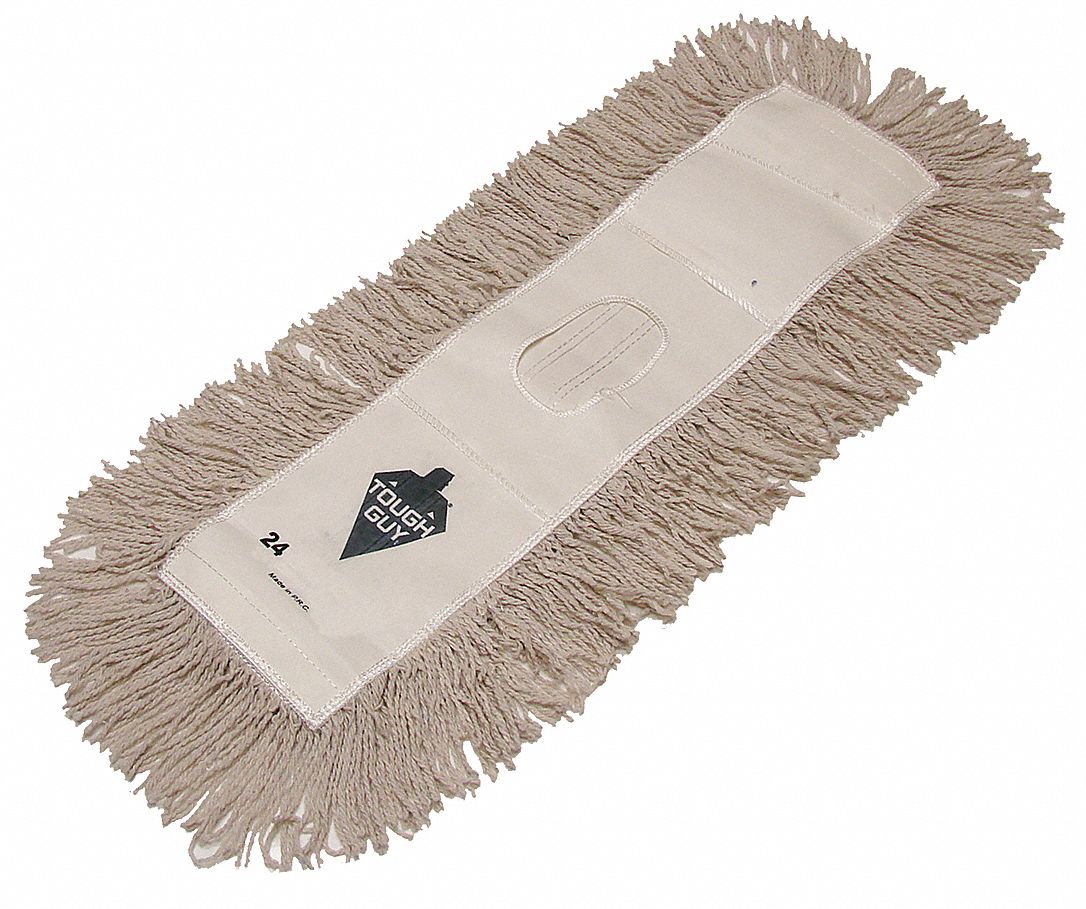 TOUGH GUY Synthetic, Cotton Dust Mop, Length 18", Width 5", 1 EA