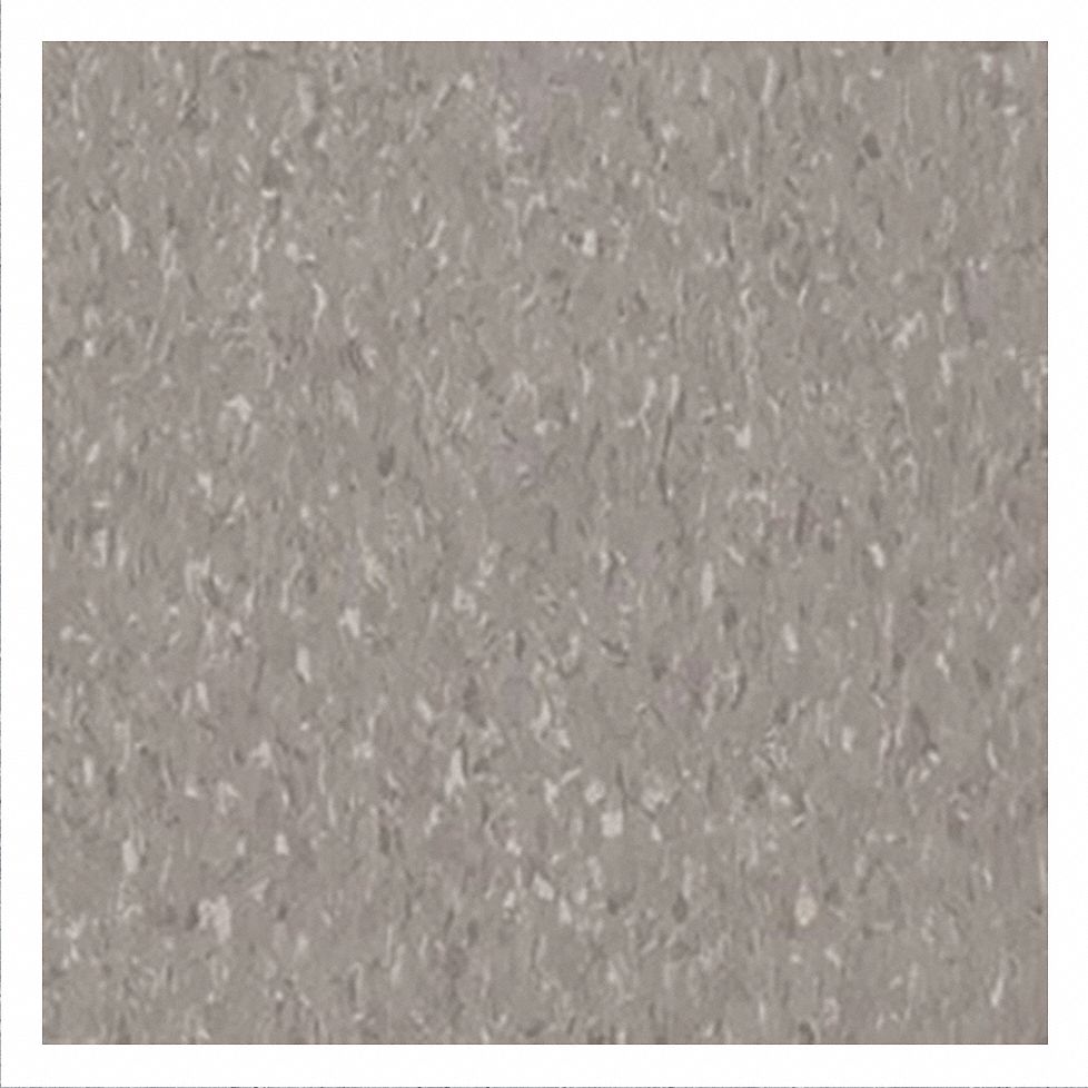ARMSTRONG Vinyl Composition Tile, 12 in x 12 in, Sterling, Vinyl, 45 sq