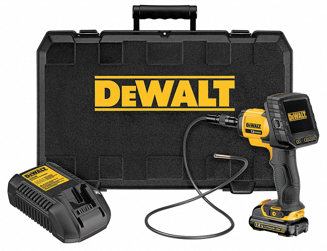 DEWALT Video Borescope, 3.5", 36" Shaft 23PC99DCT412S1 Grainger