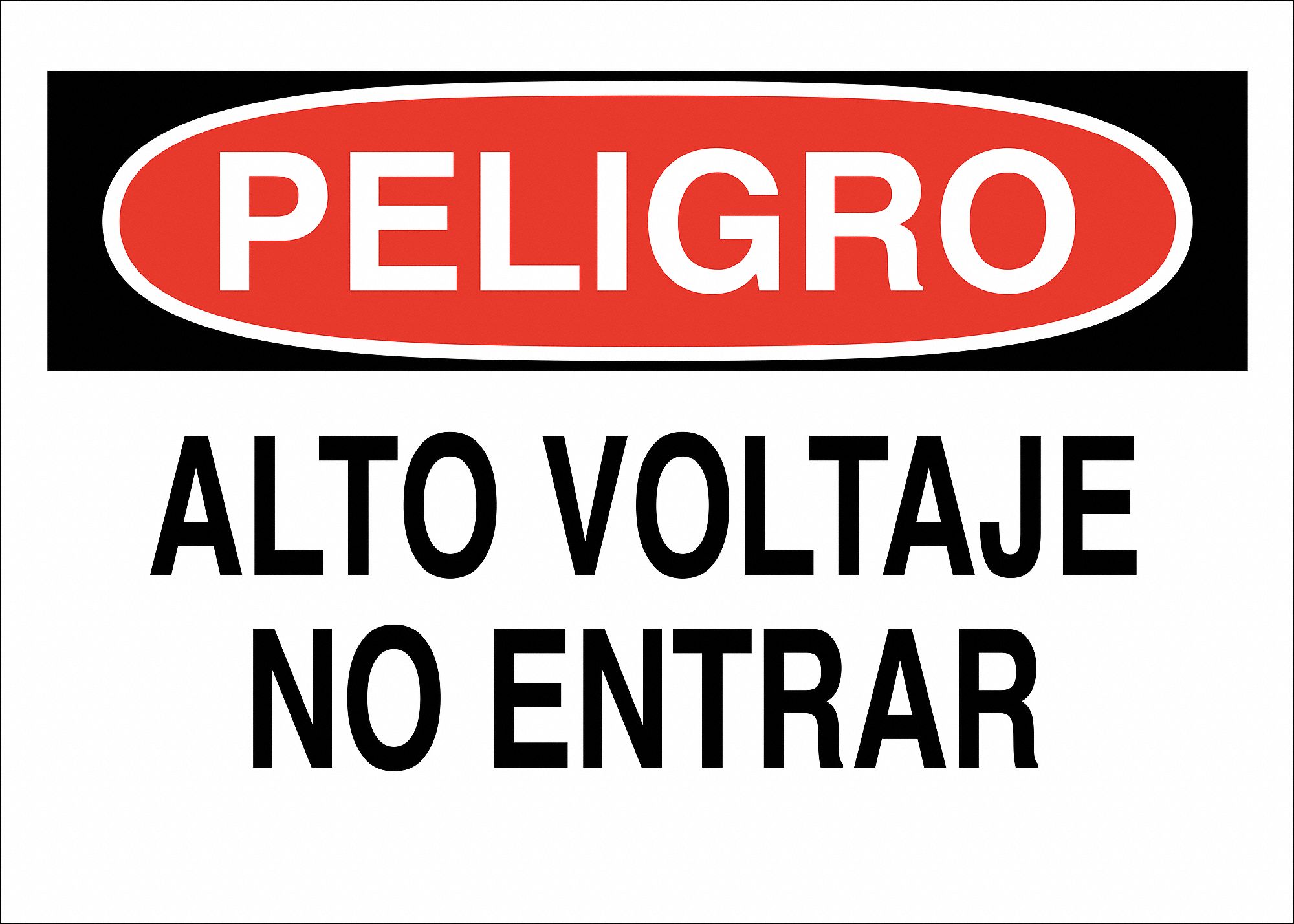 BRADY Danger/Peligro Sign,10x14,Spanish 23X58538152 Grainger