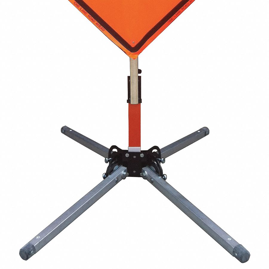 EASTERN METAL SIGNS AND SAFETY Portable Sign Stand, Fiberglass, Steel