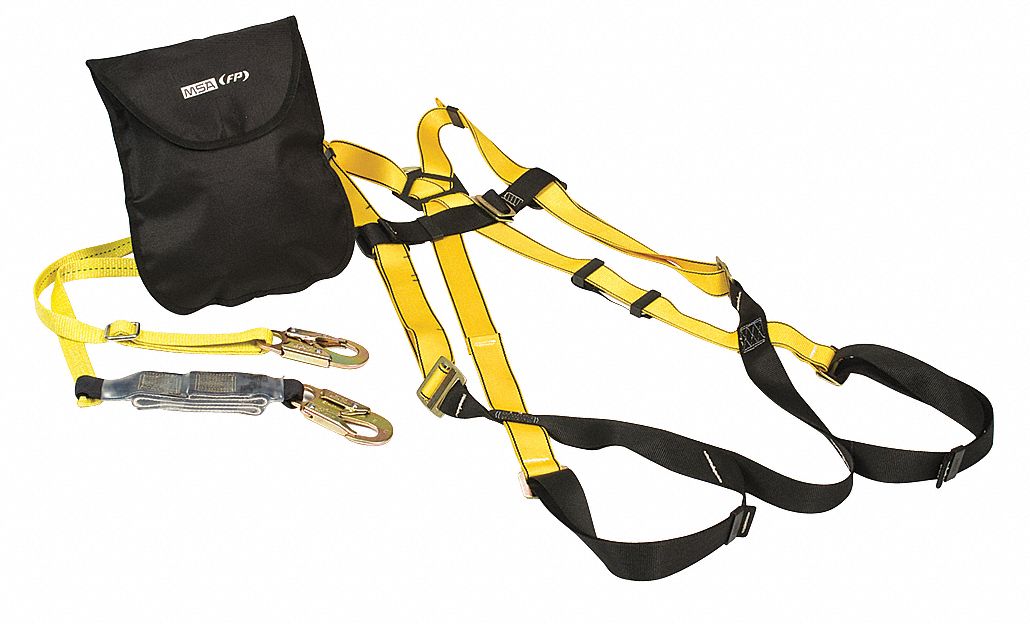 MSA Fall Protection Kit, 400 lb., 151/4In L 23Z86310092170 Grainger