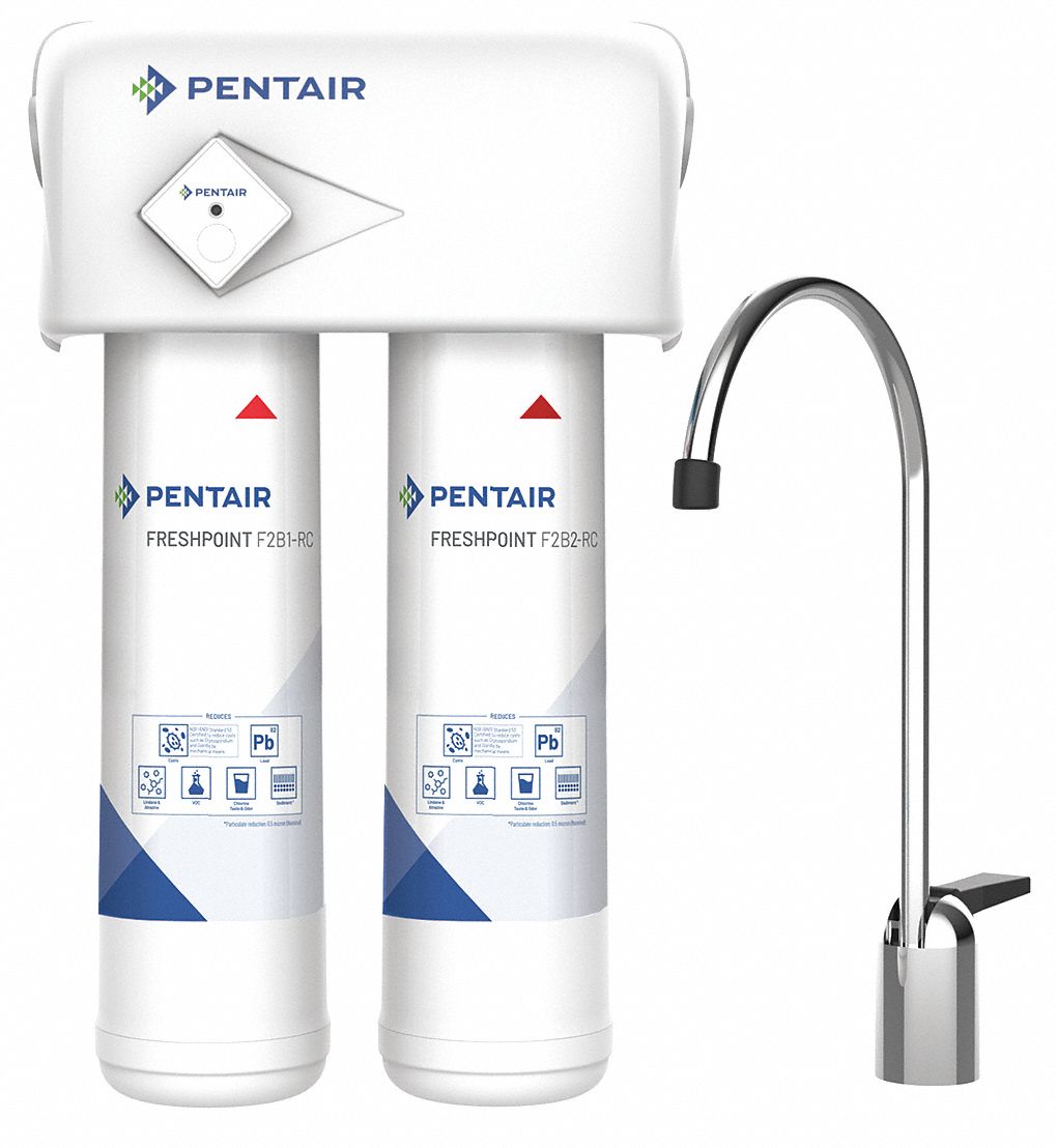 PENTAIR 8 in x 12 1/2 in Filtration System with 0.6 gpm Flow Rate and