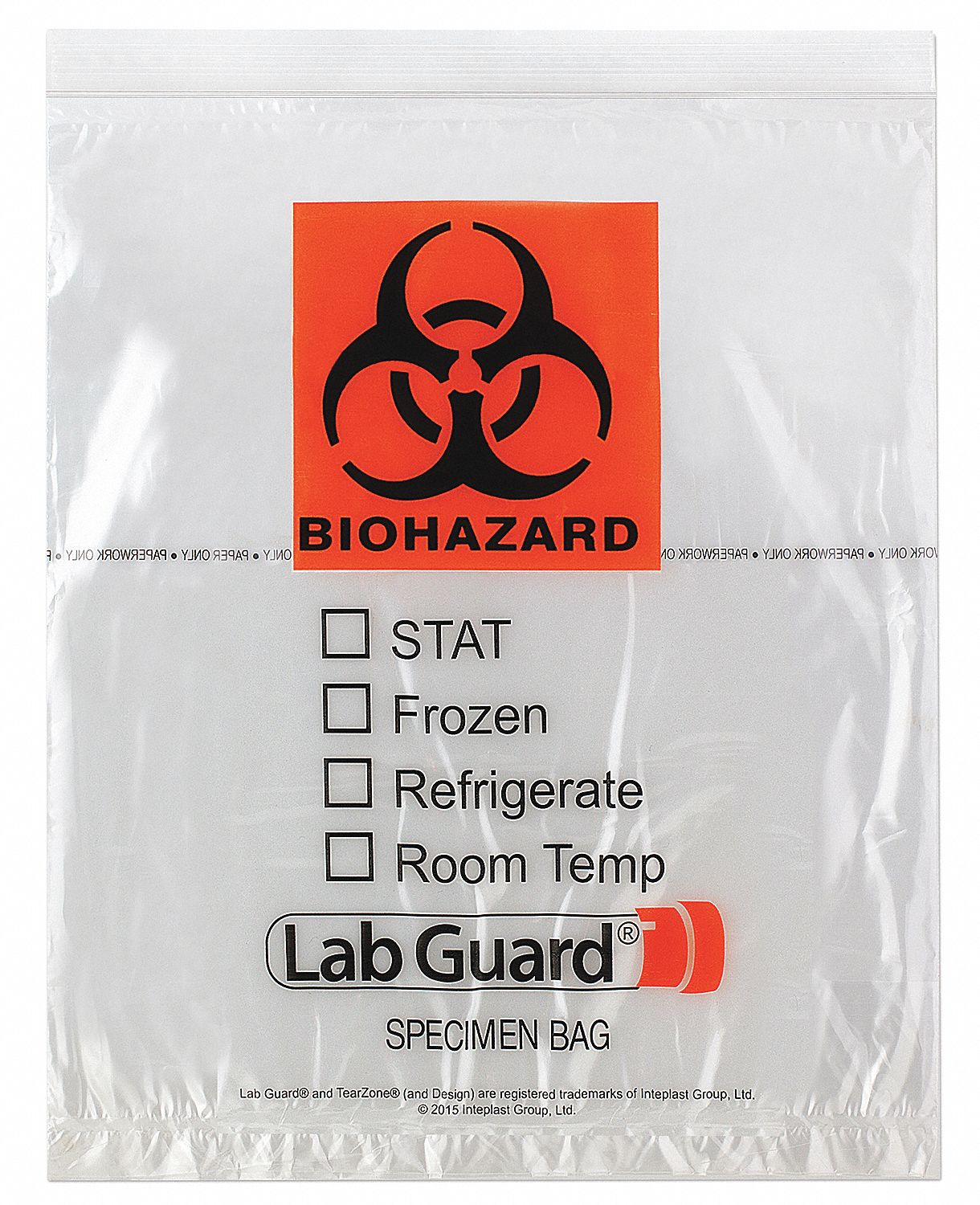 Ldpe Biohazard Specimen Transfer Bag A Grainger