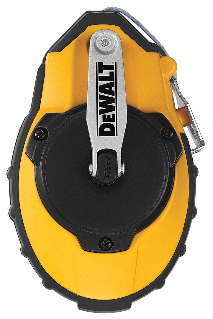 DEWALT Chalk Line Reel, 100 ft, ABS, w/o Chalk 24A371DWHT47142