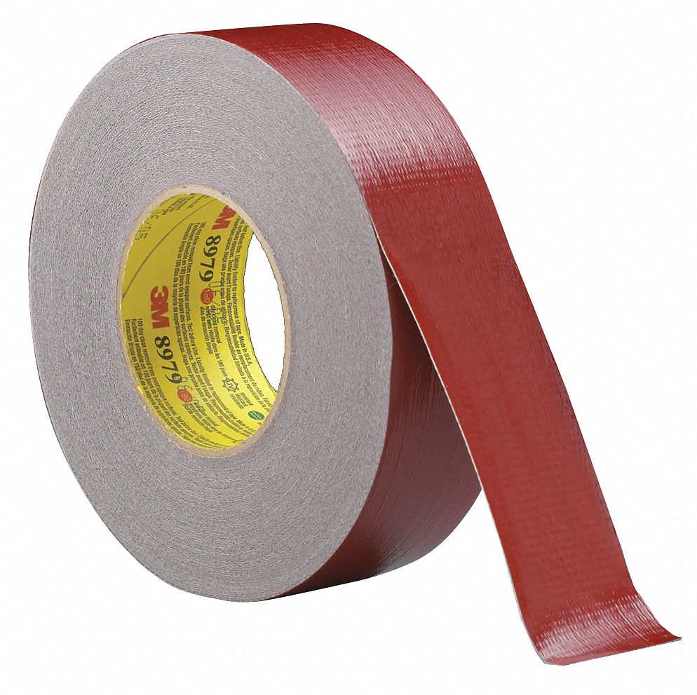 Duct Tape,1-7/8 In x 60 yd,12.6 mil,Red