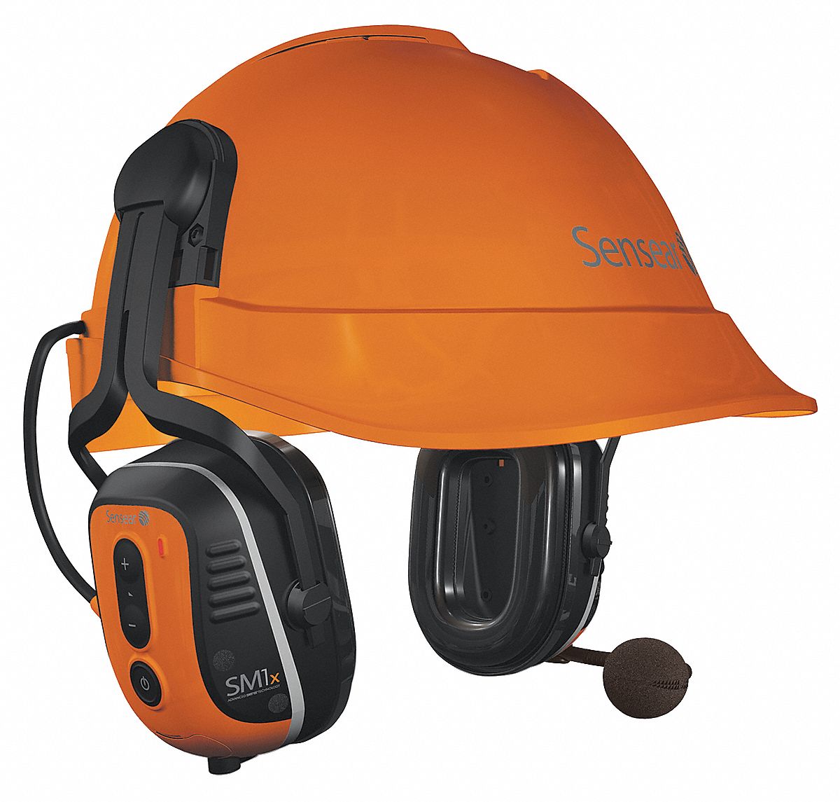 SENSEAR Hard Hat Mounted Electronic Ear Muffs, 23dB Noise Reduction