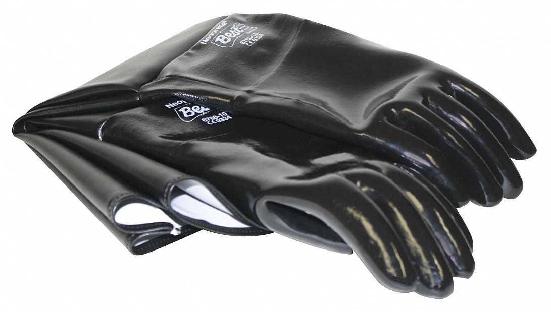 ECONOLINE Blasting Gloves, Neoprene, Vinyl, 24 in Glove Length, Left