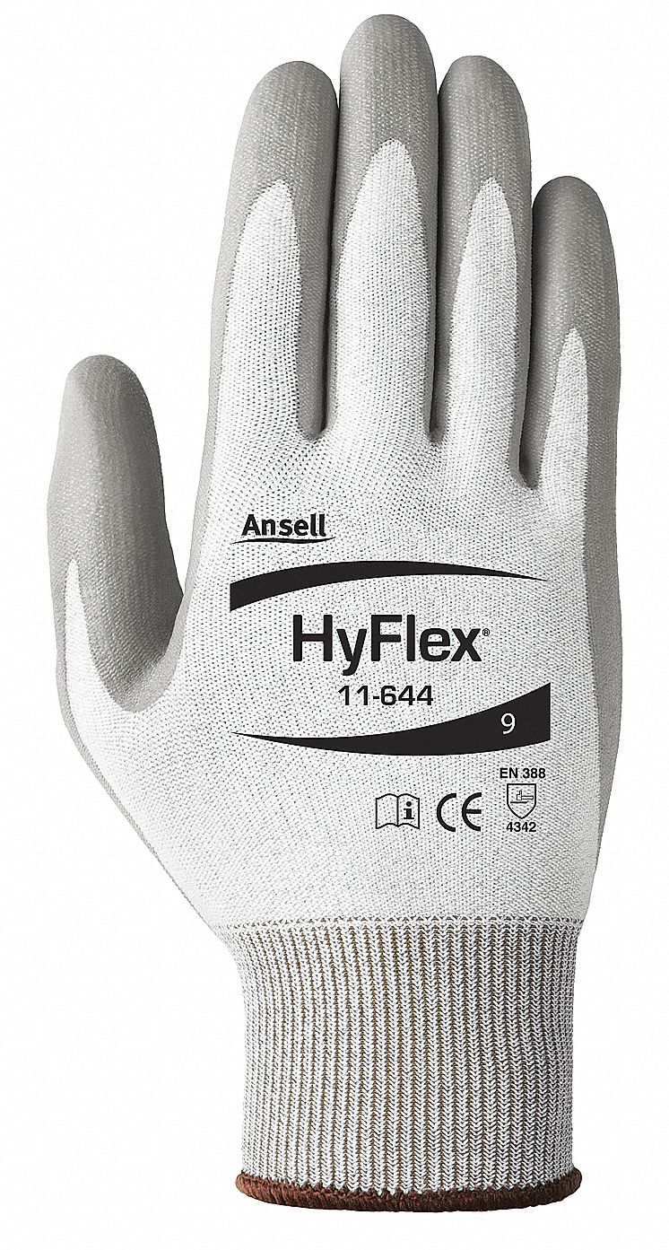 Glove,Cut Resistant,Light Gray,Sz 10,PR