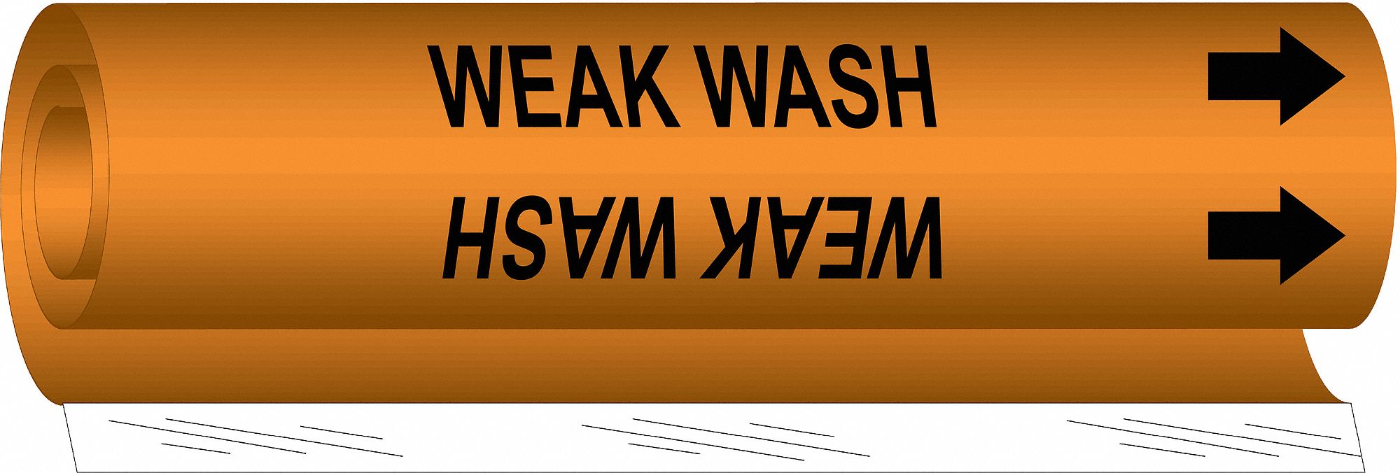 Pipe Marker,Weak Wash