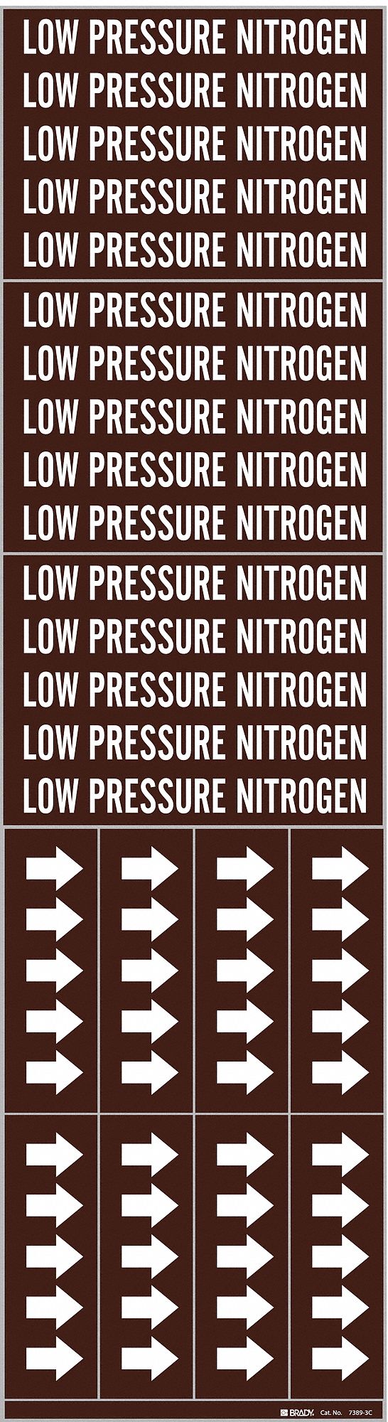 Pipe Marker,Low Pressure Nitrogen