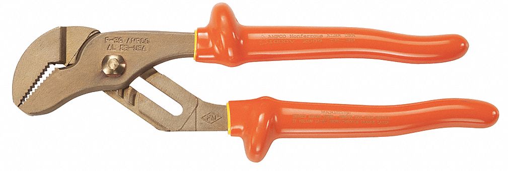 Insulated Non-Sparking Pliers,10-1/4 In
