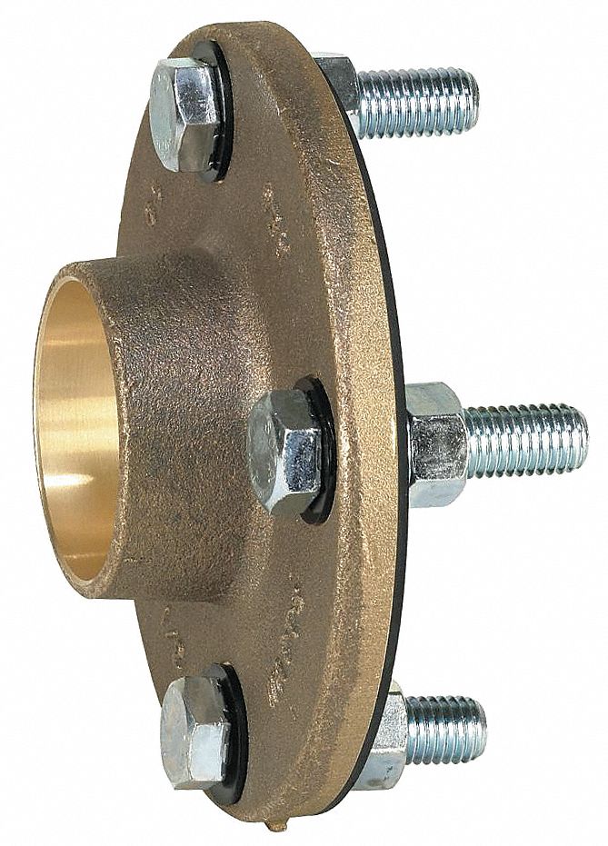 WATTS 4" Brass Dielectric Flange with Solder Fitting Connection Type
