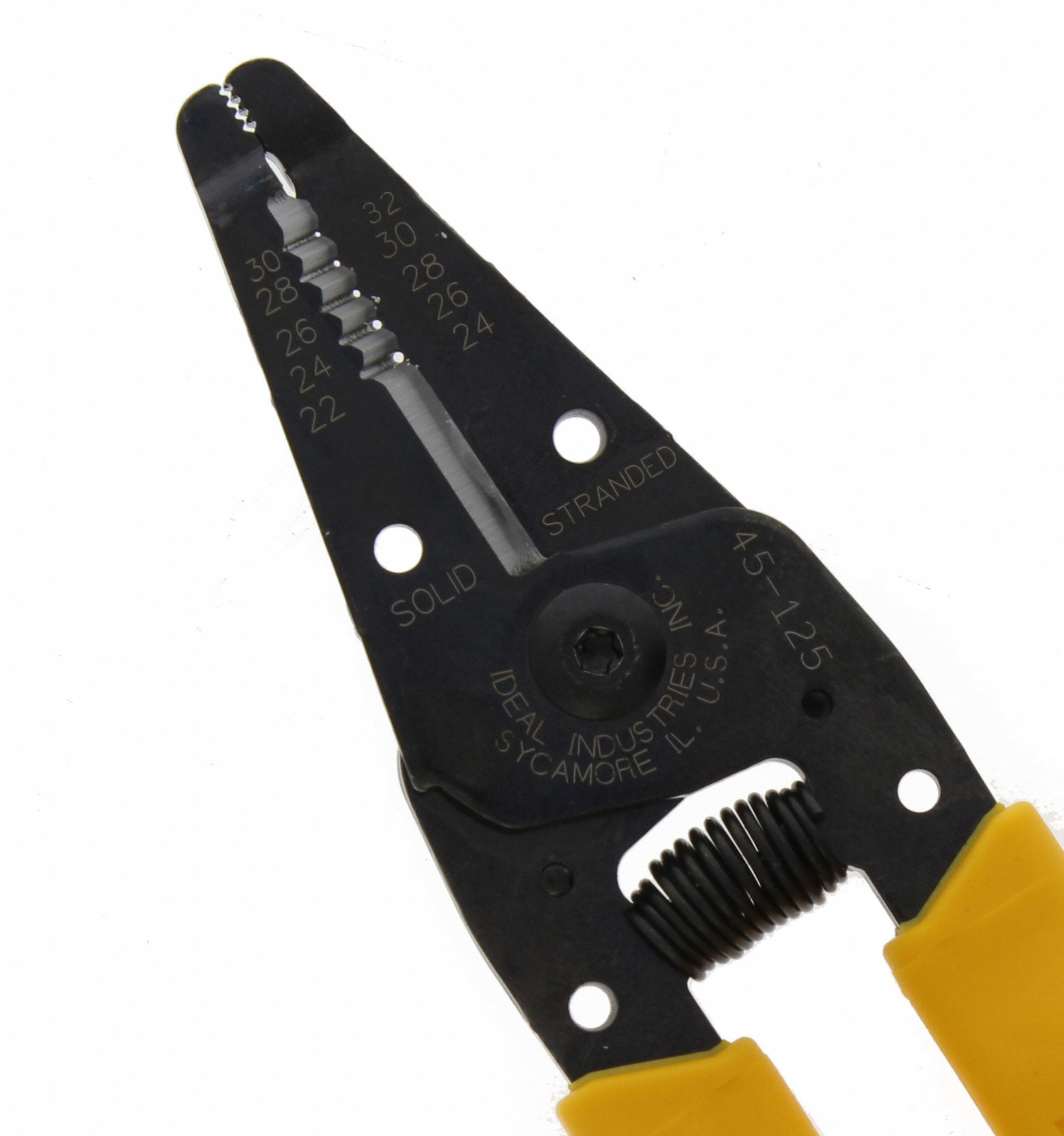 IDEAL Wire Stripper 30 AWG To 22 AWG 6 In Overall Lg Std Cushion