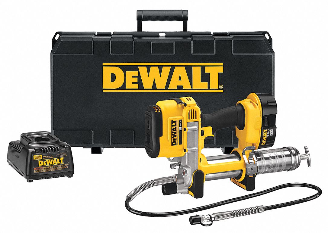 DEWALT 18.0 Volt Cordless Grease Gun, 9000 psi, 37.0 Strokes per oz