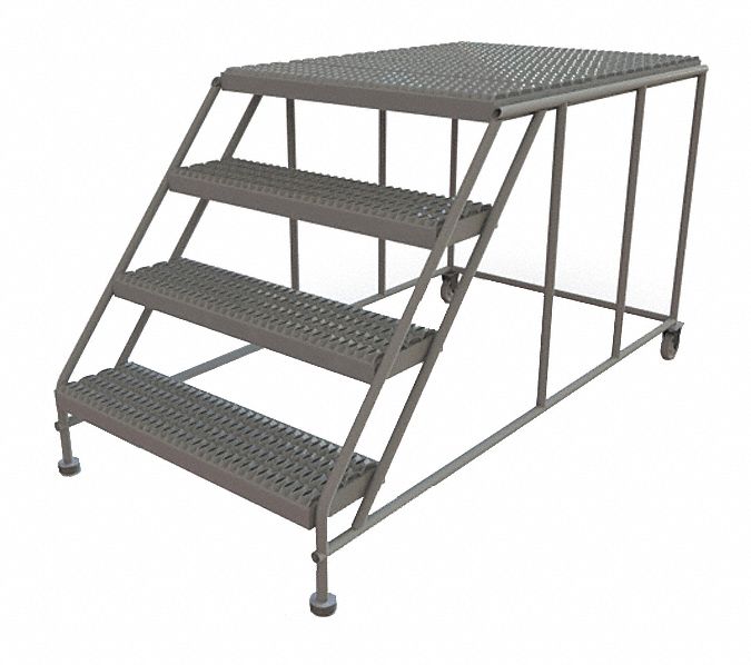 TRI-ARC Rolling Work Platform, Steel, Single Access Platform Style, 40 ...