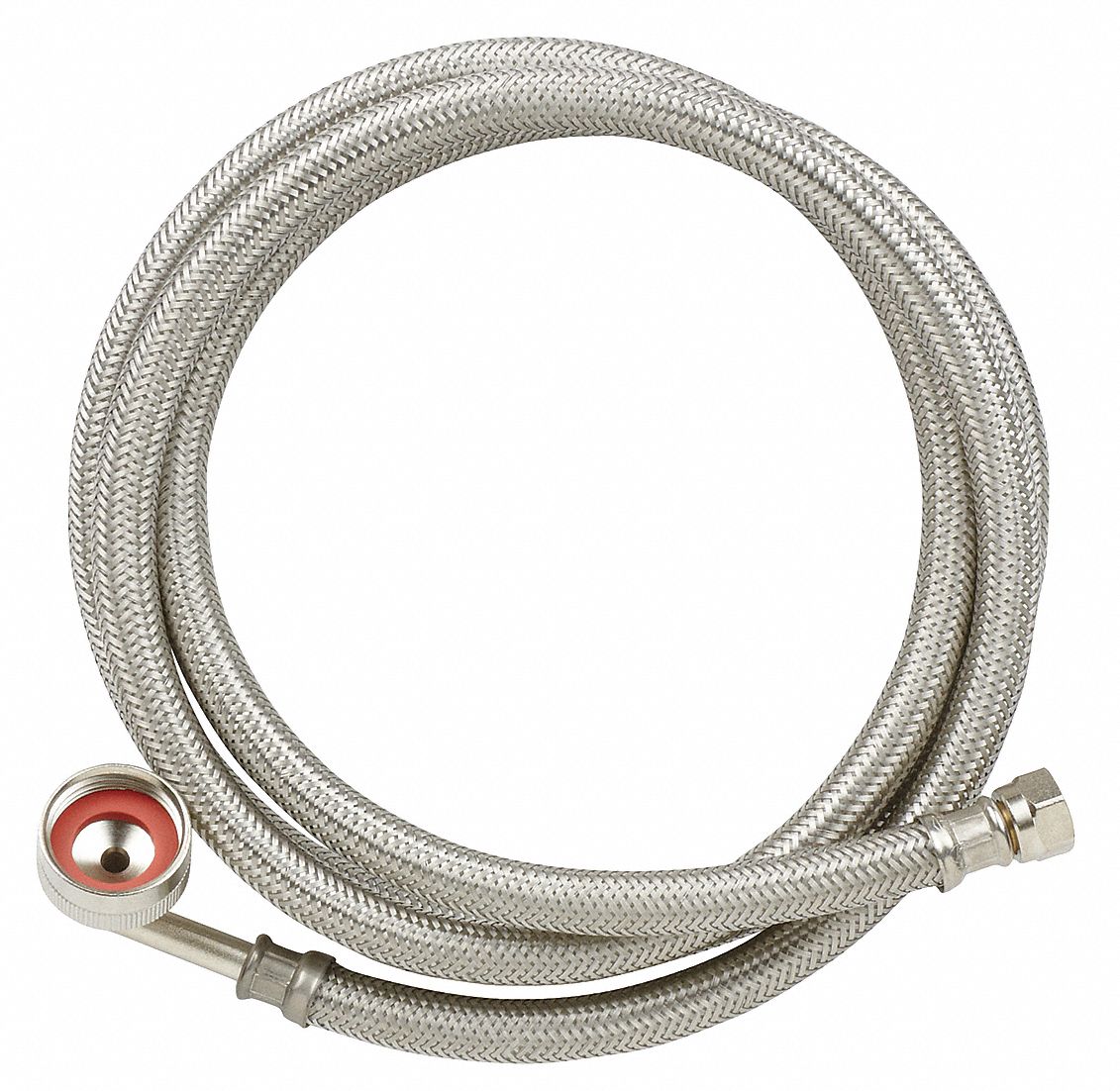 EZ FLOW Dishwasher Hose, Braided Stainless Steel, 6 ft. Length, 3/4